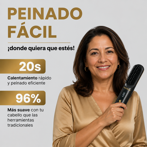 El PRIMER cepillo alisador inteligente para cabello corto
